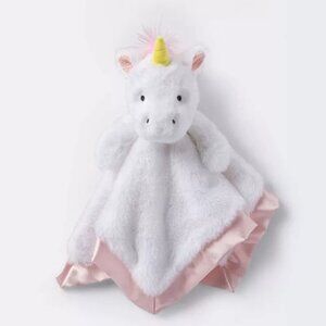 Cloud Island Unicorn Security Blanket With Satin Trim